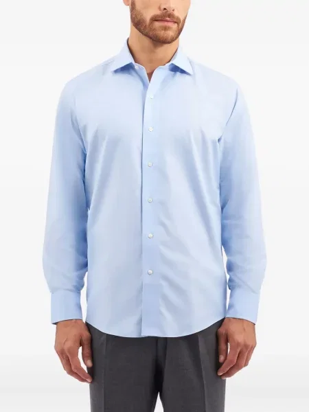 Cămașă Brooks Brothers lungă albastru