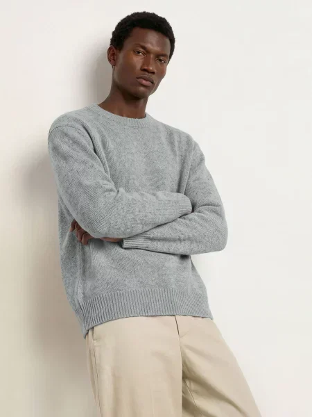 Arket Sweter grau szary