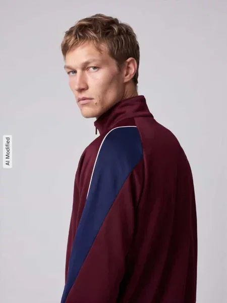Bluza rozpinana z paski w kontrastowym kolorze Adidas Sportswear