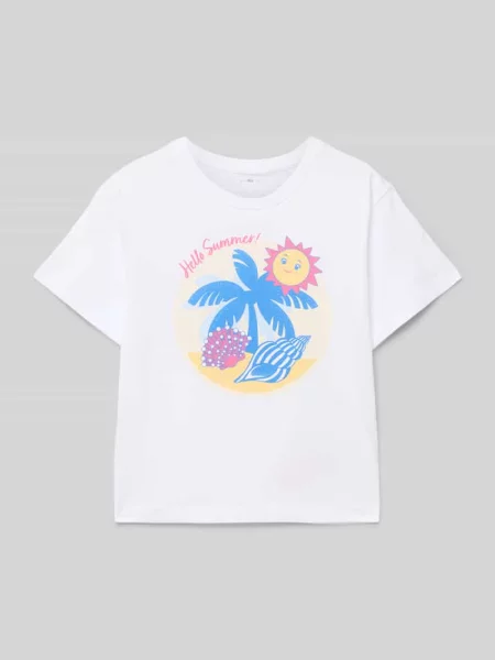 T-shirt z nadrukowanym motywem model ‘JASSA’ Name It biała