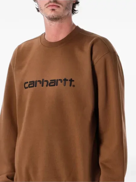 Siuvinėtas džemperis Carhartt Wip ruda