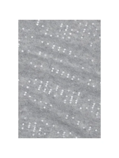 Fular Pieces cu paiete gri