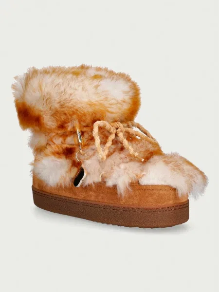 Inuikii Shearling Teddy cizme de zăpadă pentru femei maro