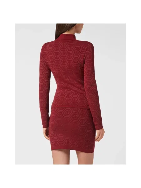 Sweter Philipp Plein czerwony