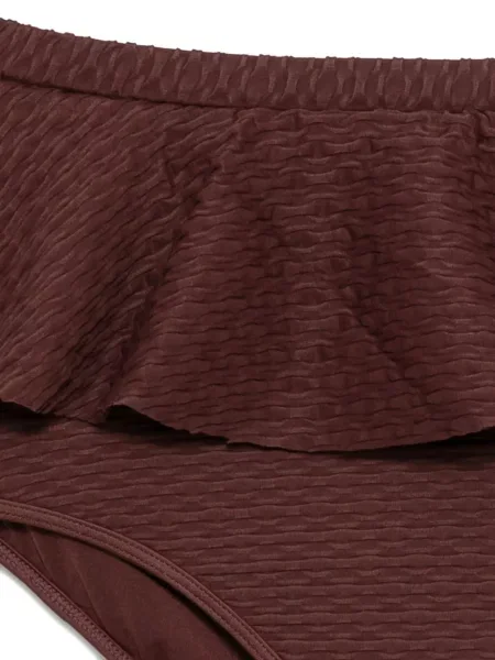 Bikiny Duskii s volány hnědé