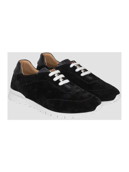Sneakersy Kiton zamszowe czarne