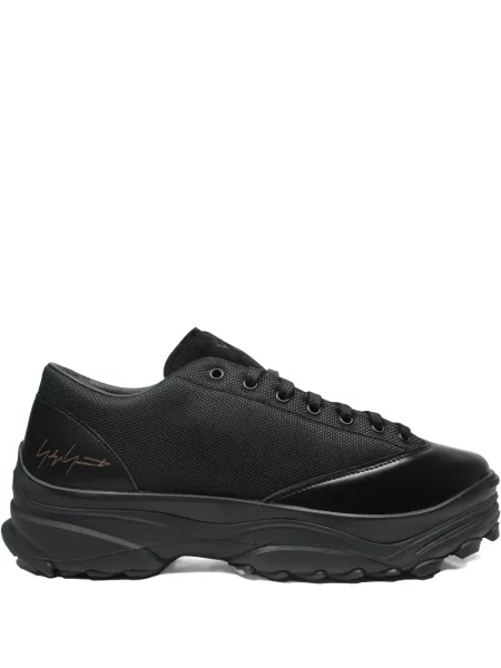 Sneakerși Y-3 cu șireturi cu platformă din dantelă negru