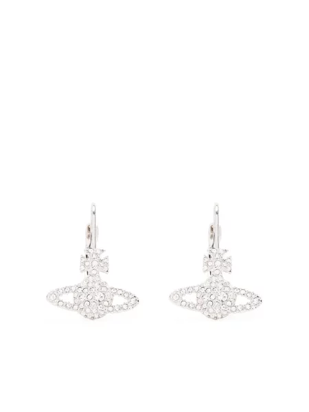 Cercei Vivienne Westwood de cristal argintiu