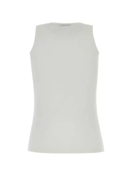 Top Balenciaga cu broderie alb