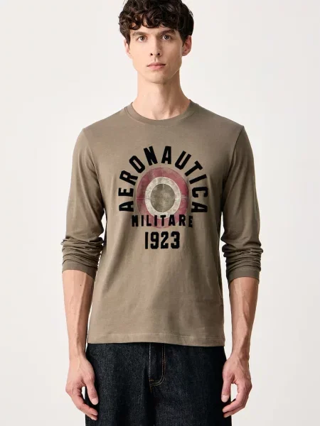 Tricou cu mânecă lungă Aeronautica Militare verde