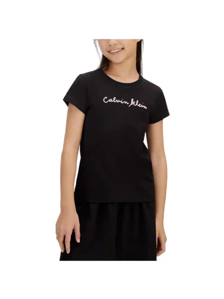 Tricou copii Calvin Klein Jeans negru