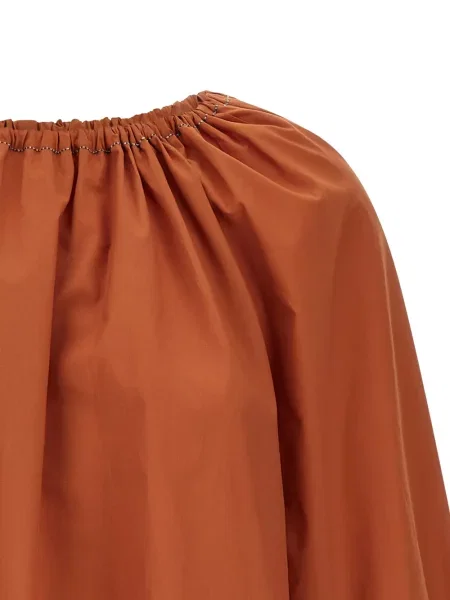 Bluză Marni din poplin portocaliu