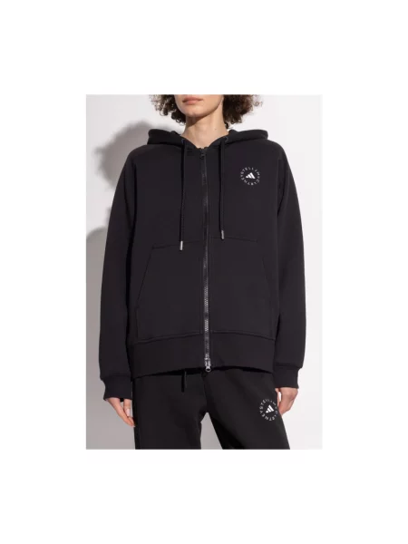 Bluza z kapturem Adidas By Stella Mccartney z kapturem czarna