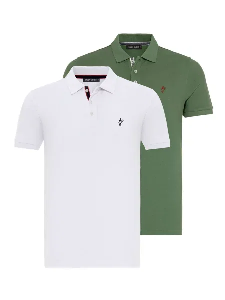 Jacey Quinn Majica svijetlozelena bijela