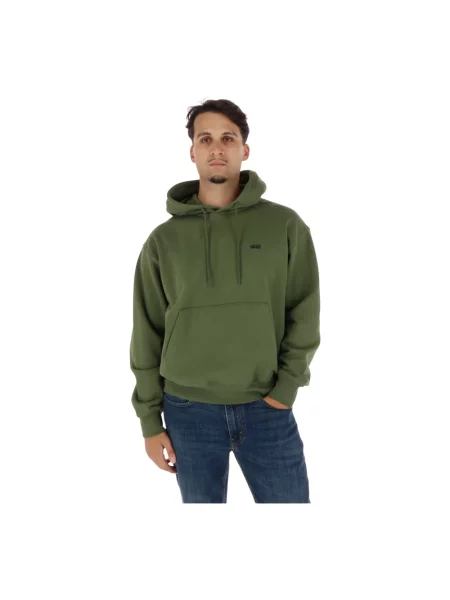 Bluza z kapturem Vans z kapturem z logo zielona
