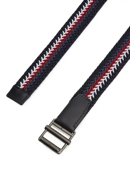 Cu centură curea Tommy Hilfiger țesută albastru