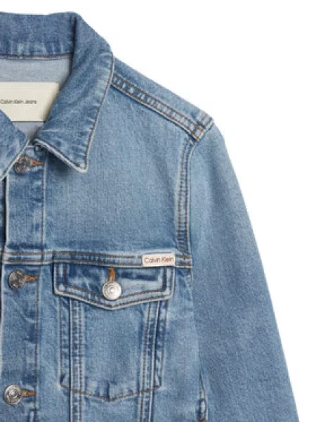 Jeansová bunda Calvin Klein Jeans modré