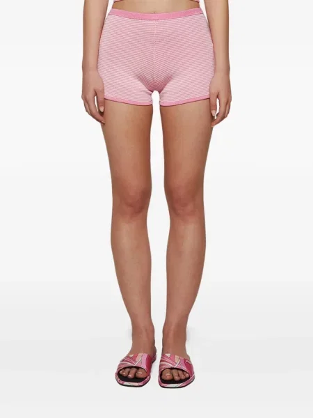 Małe mały szorty Calle Del Mar w paski różowe