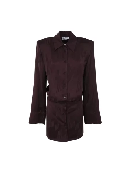 Sukienka mini The Attico brązowa