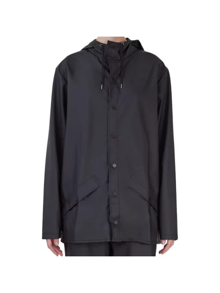 Rains Jacket Black Unisex Kurtki Rains Size: L czarny