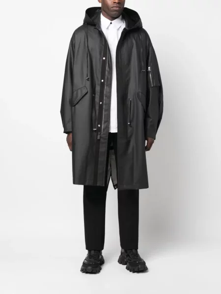 Raštuota parka Helmut Lang juoda
