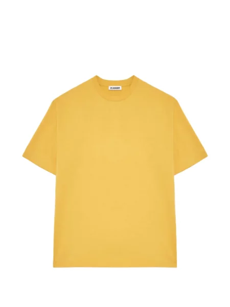 Tricou Jil Sander cu decolteu rotund galben