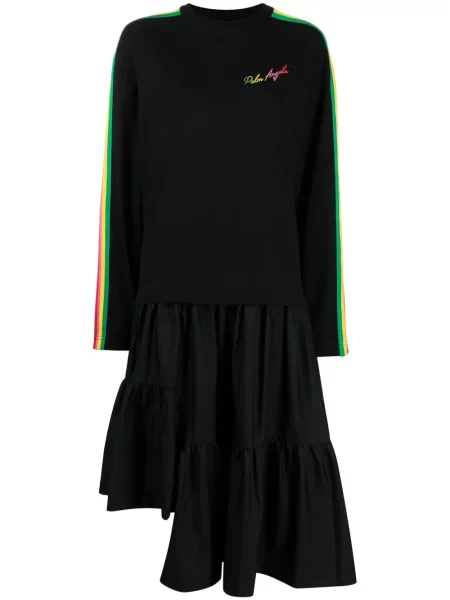 Lung rochie Palm Angels asimetrică negru