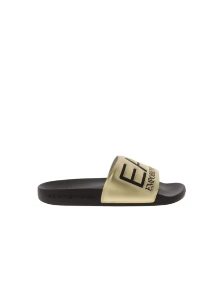 Klapki Emporio Armani Ea7 beżowe