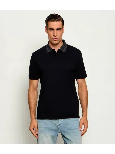 Tricou polo Boss Black negru