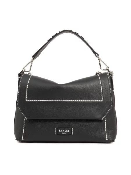 Torebka skórzana Lancel skórzana bez fiszbin czarna