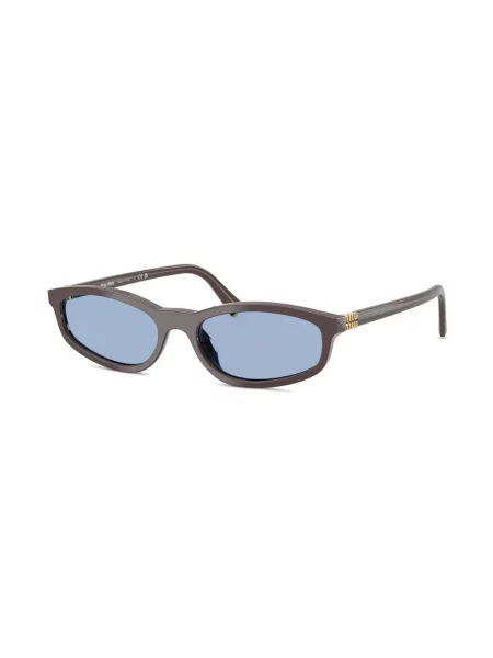 Ochelari de soare Miu Miu Eyewear cu imprimeu geometric maro