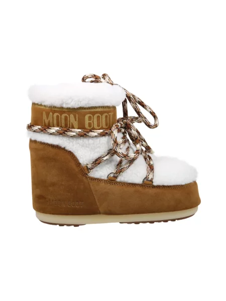 Śniegowce Moon Boot Icon Low Shearling whisky/off white brązowe