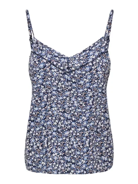 ONLY Top ONLNALA albastru noapte alb