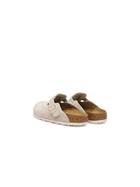 BIRKENSTOCK Šľapky Boston krémová biela