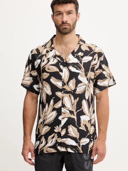 Риза BOSS със стандартна кройка черно