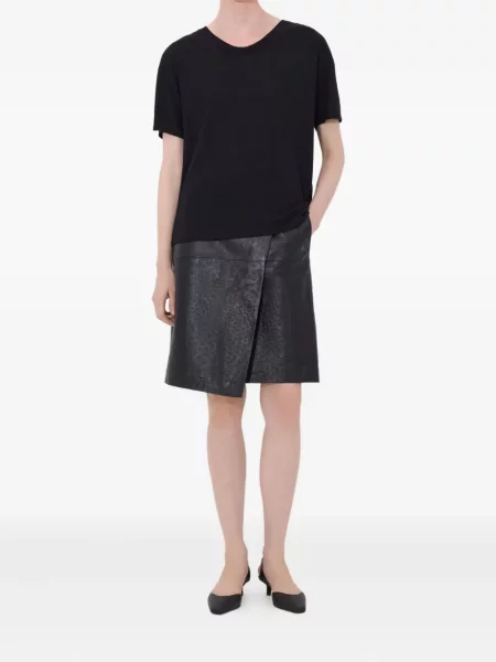 Tricou Loulou De Saison scurt negru