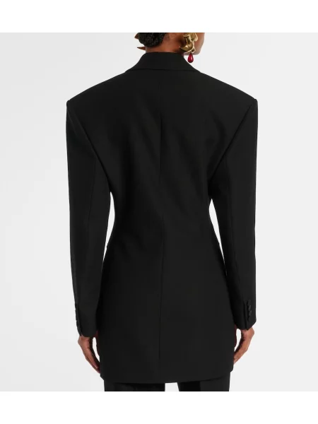 Sacou Saint Laurent de lână negru