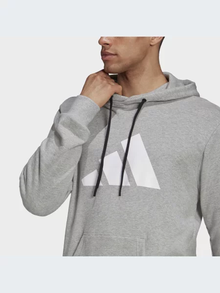 Переработанный худи Adidas серое