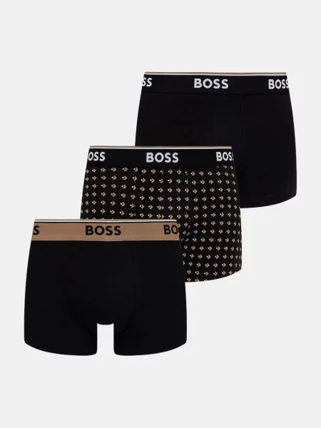 BOSS bokserki z Trunk 3P Power Desig czarne