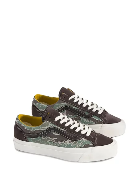 Маратонки Vans Old Skool с тигров принт зелено