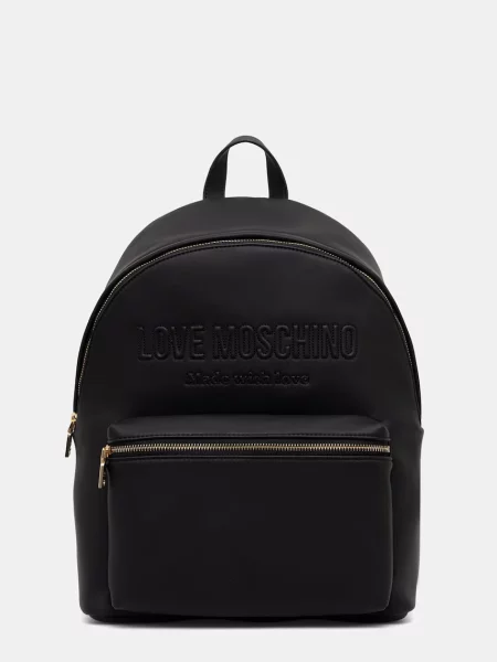 Love Moschino rucsac pentru femei cu imitație de piele negru