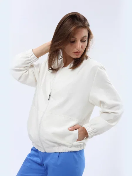 CAT ORANGE Бомбер Без підкладки білий