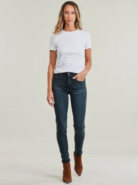 Blugi skinny Levi's® cu talie înaltă albastru