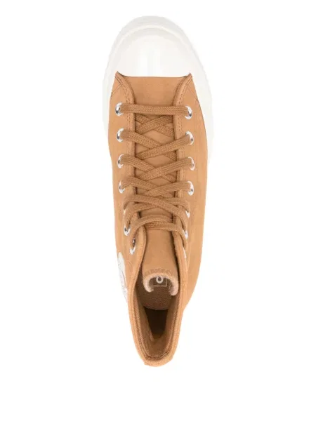 Маратонки Converse Chuck 70 с връзки на платформе с дантела кафяво