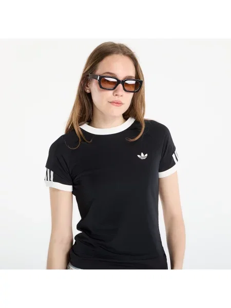 Тениска adidas Layered Calitee Black/ Black XS черно