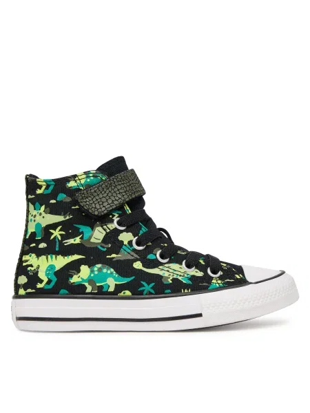 CONVERSE Tenisky CHUCK TAYLOR ALL STAR DINOS kaki / petrolejová / svetlozelená čierna