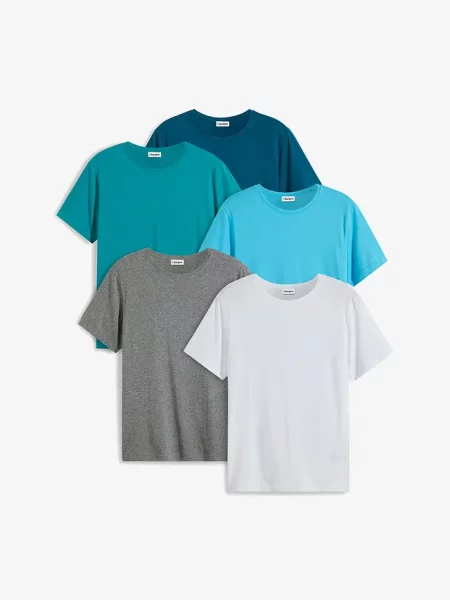 T-shirt 5 szt. niebieska