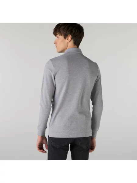 Поло Lacoste серое