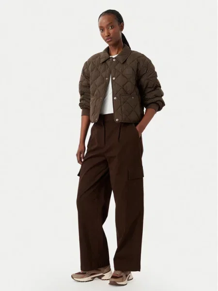 Calvin Klein Jeans Cargo stiliaus kelnės Tamsiai ruda