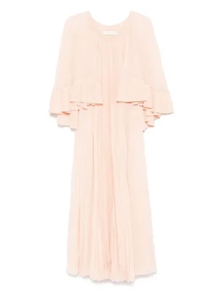 Sukienka Zimmermann plisowana garniturowa pomarańczowa